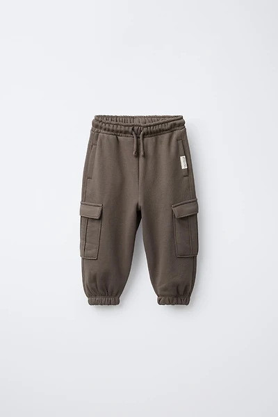 PANTALON DE JOGGING CARGO EN MOLLETON