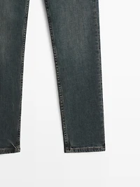 Jean slim cropped mid-rise