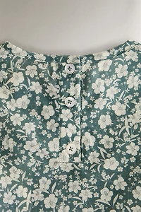 ROBE ENFANT COTON FLEURS TROPICALES