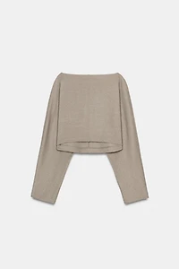 LONG SLEEVE CROP TOP