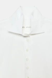 CHEMISE EN POPELINE BOUTONS ZW COLLECTION