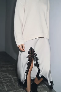 ZW COLLECTION LACE MIDI SKIRT