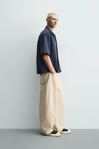 RELAXED FIT ZIP OVERSHIRT