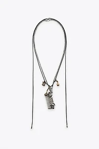 2-PACK COMB CHARM NECKLACES