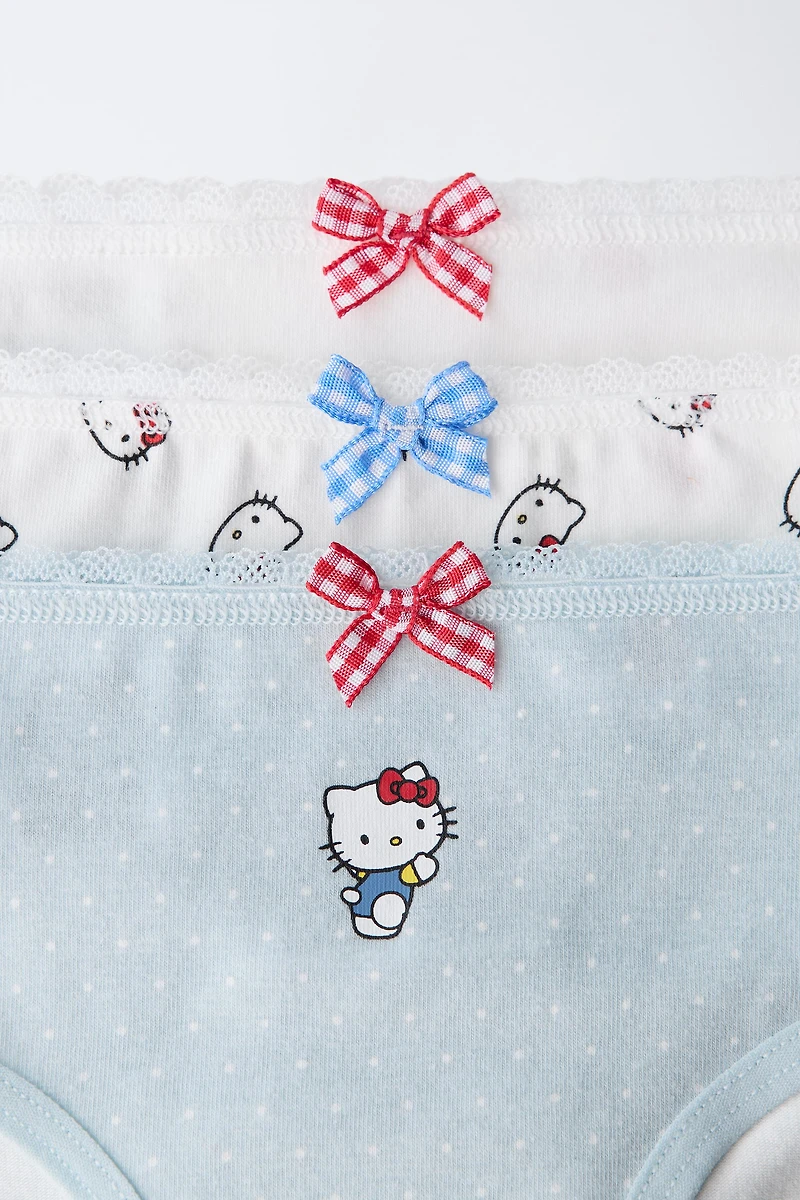 1 1/2-6 ANS/ LOT DE TROIS CULOTTES HELLO KITTY © SANRIO
