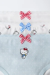 1 1/2-6 ANS/ LOT DE TROIS CULOTTES HELLO KITTY © SANRIO