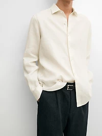Chemise regular fit lin extra-fine