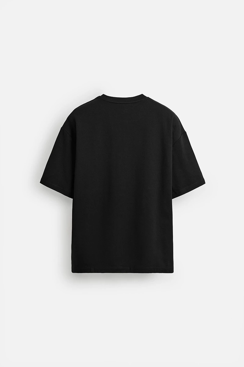 EMBROIDERED TEXT T-SHIRT