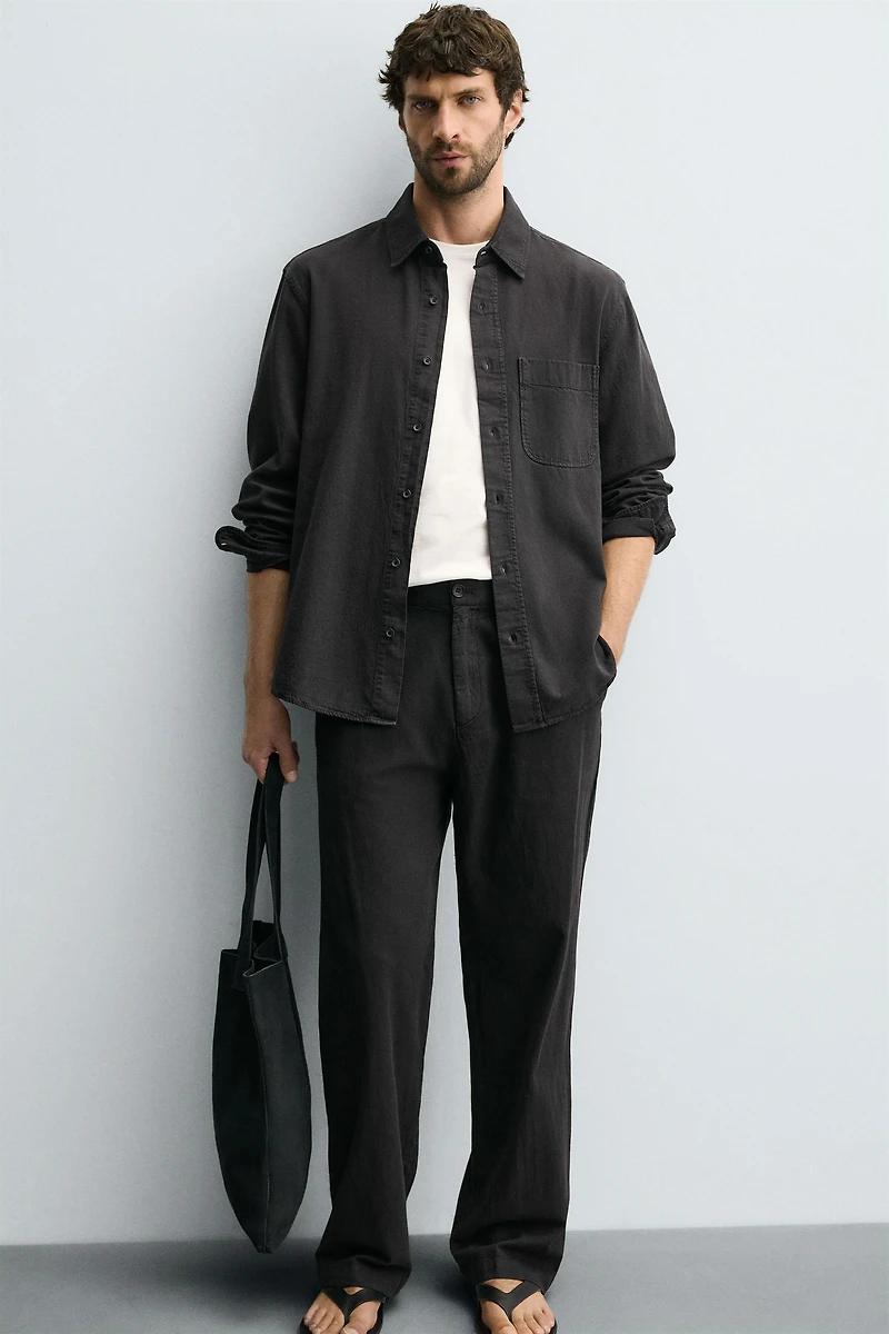 FLOWY COTTON - LINEN PANTS