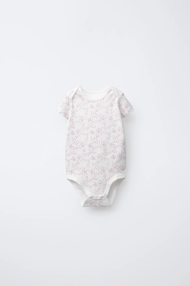 FIVE-PACK OF SWAN BODYSUITS
