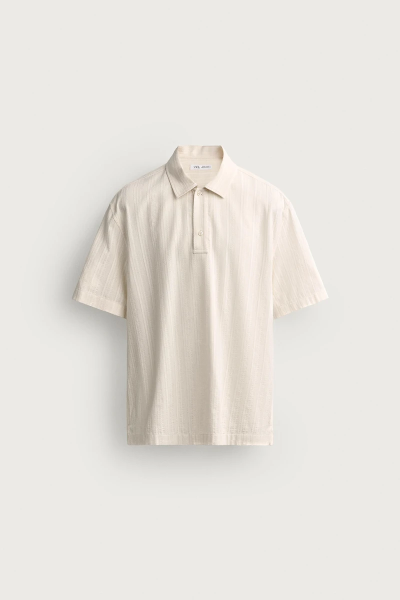 REGULAR FIT JACQUARD POLO SHIRT