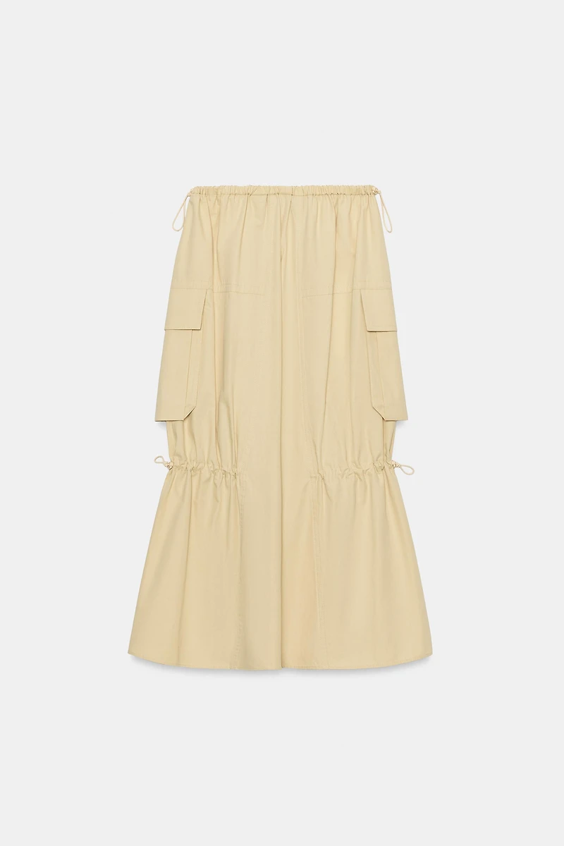 ZW COLLECTION CARGO MIDI SKIRT