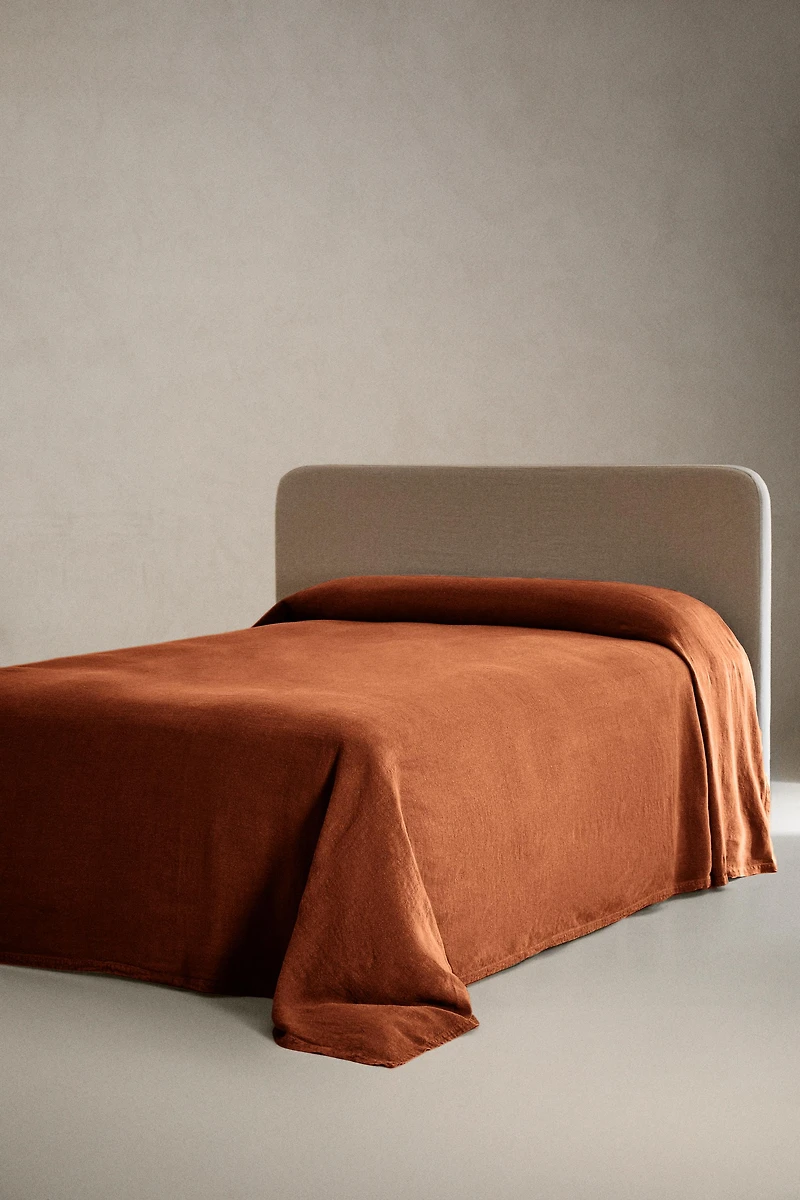 WASHED LINEN BEDSPREAD (400 GxM²)