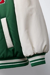 BOMBER UNIVERSITAIRE BRODÉ