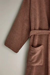 (380 GXM²) PEIGNOIR EXTRA-DOUX À CAPUCHE