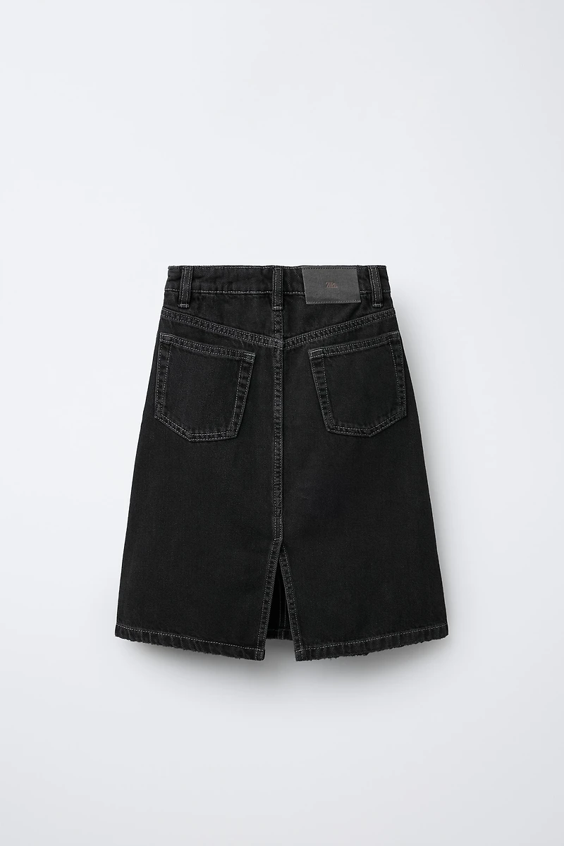 DENIM MIDI SKIRT