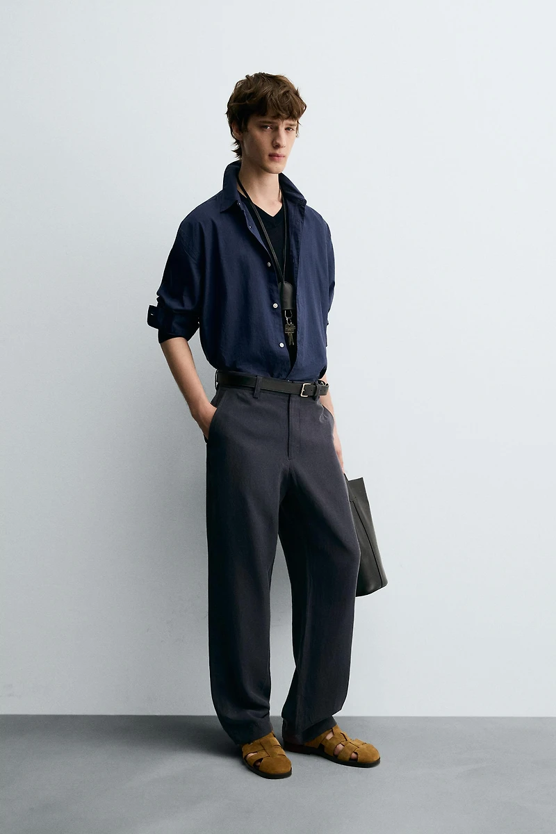 FLOWY STRAIGHT FIT PANTS
