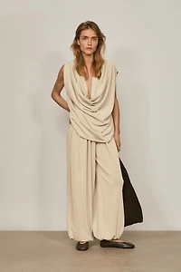 Pantalon bouffant en soie mélangée - LIMITED EDITION