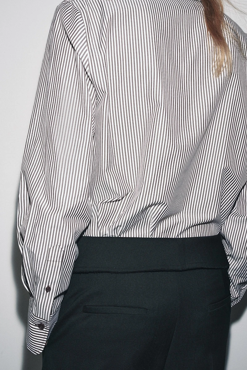 FLOWY STRIPED SHIRT ZW COLLECTION
