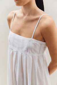 CHEMISE DE NUIT LONGUE PLISSÉE