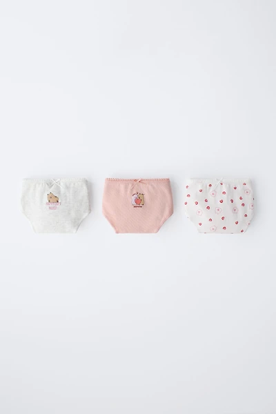 6-14 ANS/ LOT DE TROIS CULOTTES CAPIBARA CAPYFUN ©