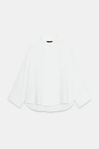 CHEMISE EN CRÊPE PLIS NERVURÉS