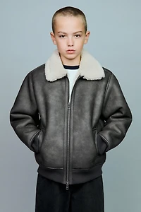 DOUBLE-FACED BOMBER JACKET