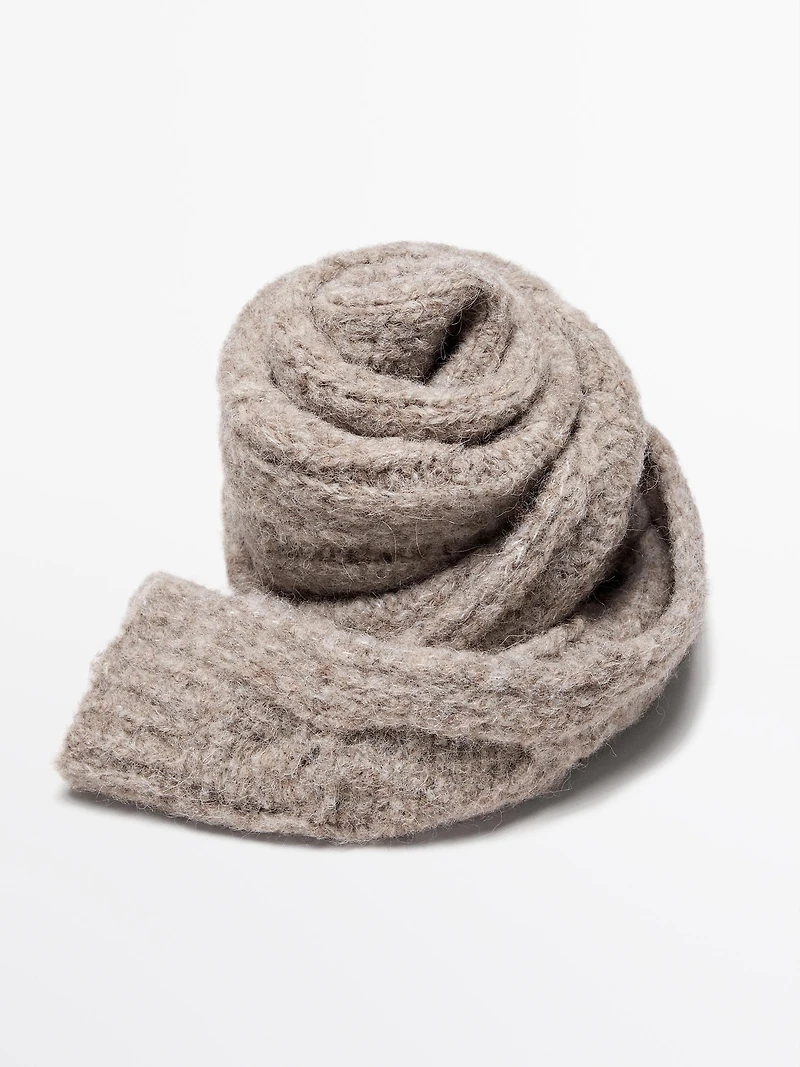 Écharpe tressée alpaga