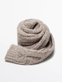 Écharpe tressée alpaga