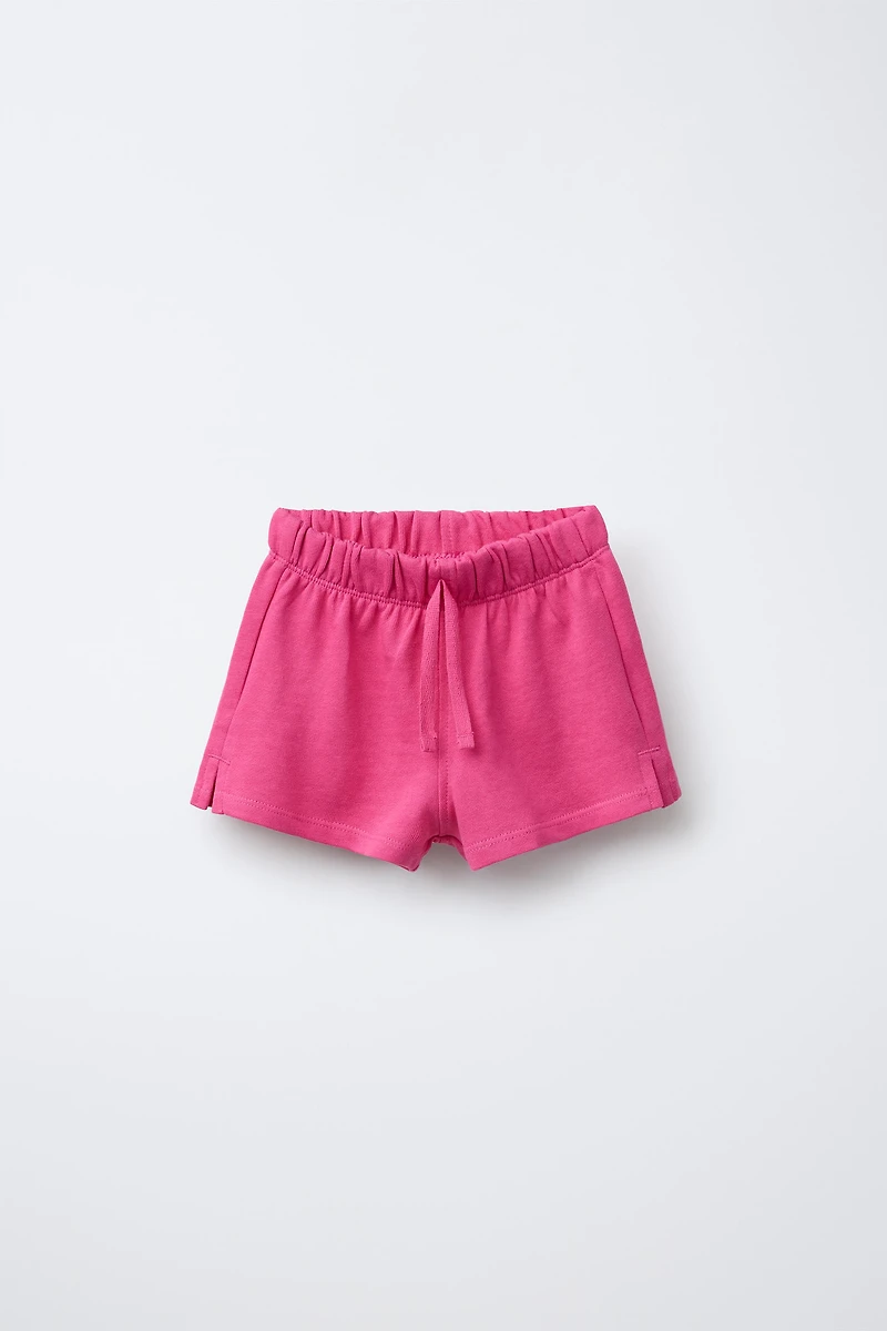 TWO-PACK OF PLAIN AND STRIPED SHORTS
