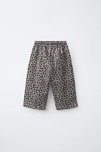 PANTALON BALLON ANIMAL PRINT EN MOLLETON