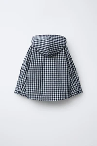 PLAID HOODIE OVERSHIRT