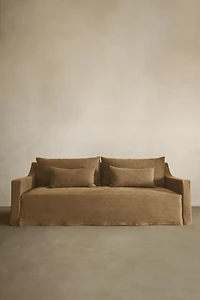 WASHED LINEN SLIPCOVER COUCH