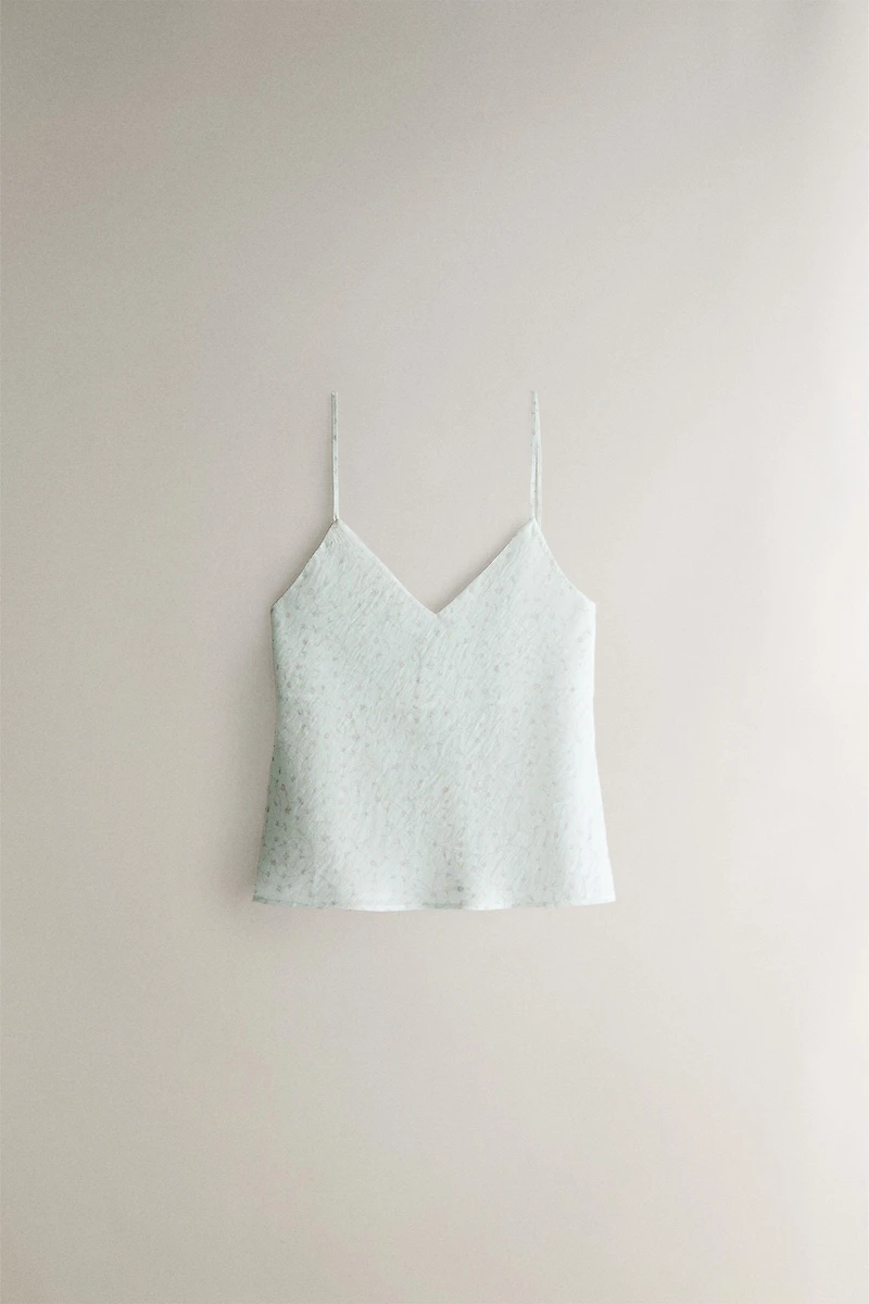 FLORAL STRAPPY TOP