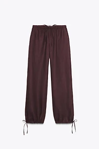 PANTALON BOUFFANT EN LIN