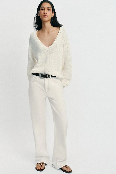 V-NECK KNIT JUMPER