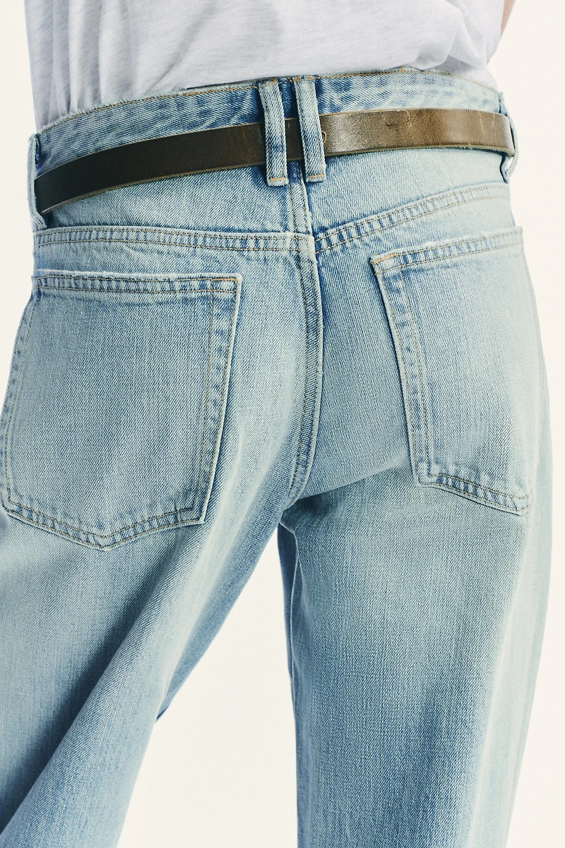 TRF LOW RISE FLARE JEANS