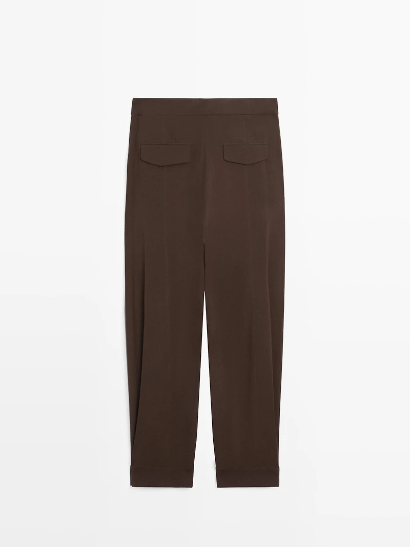 Pantalon bouffant à pinces