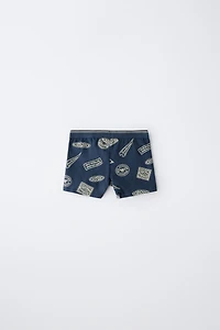 AGES 6-14/ FIVE-PACK OF PRINTED BOXERS