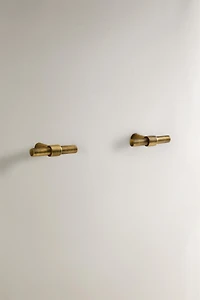 SET OF GOLD METALLIC KNOBS (SET OF 2