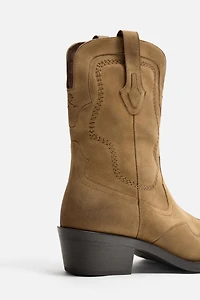 LEATHER COWBOY BOOTS