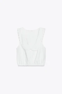 BUTTONED COLLAR TOP