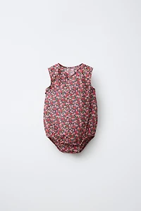 FLORAL PRINT ROMPER MADE WITH LIBERTY FABRIC