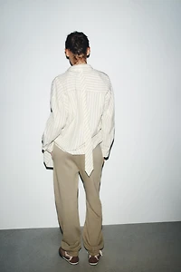 WASHED EFFECT FLEECE JOGGER PANTS