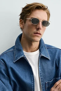 VESTE EN JEAN À FERMETURE ÉCLAIR