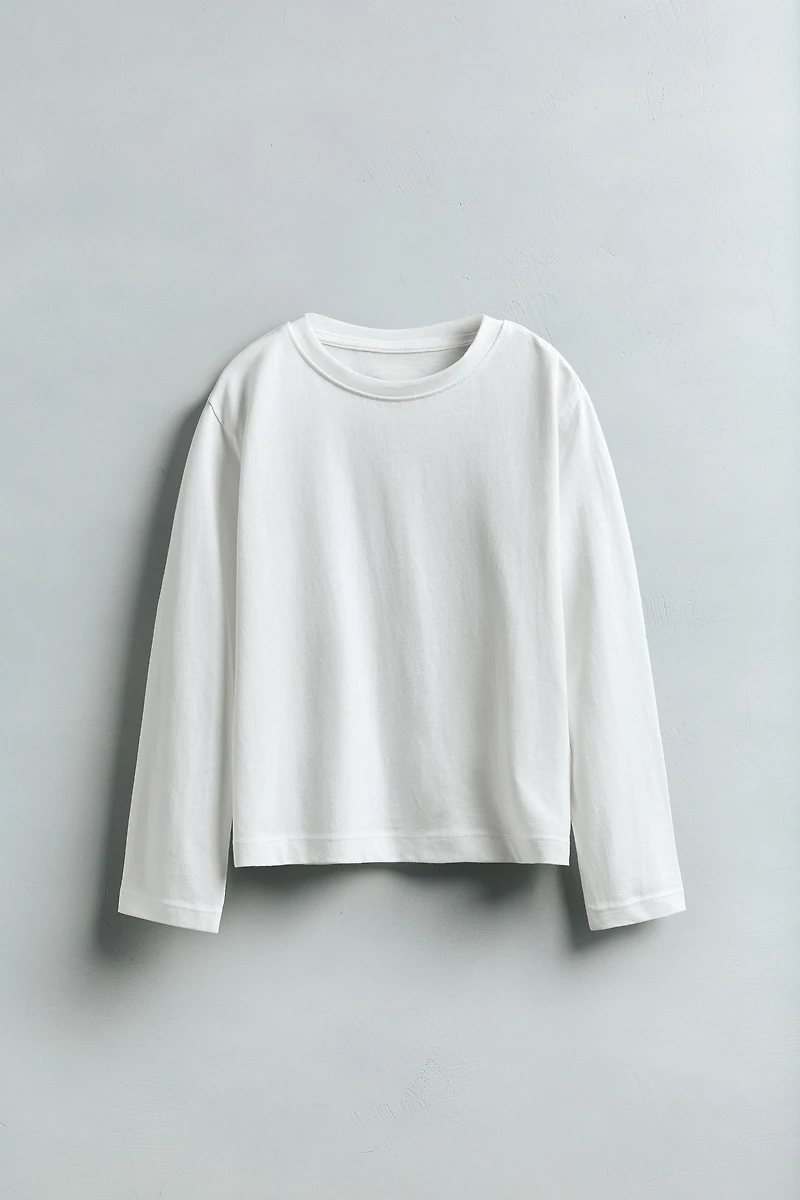 T-SHIRT À MANCHES LONGUES UNI