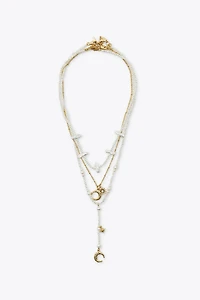 3-PACK PEARL SUN MOON NECKLACES