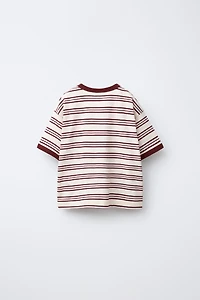 ZARA TIMELESS - STRIPED T-SHIRT WITH CONTRAST TRIM