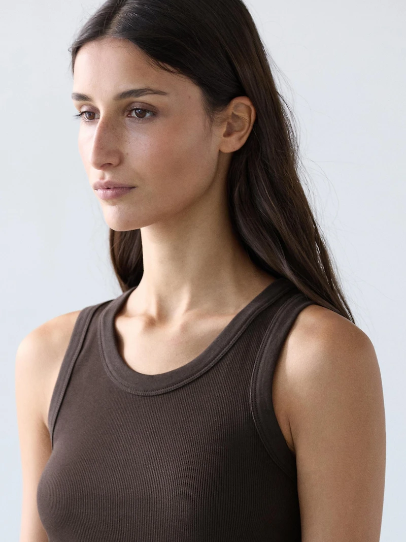 Cotton blend halter top