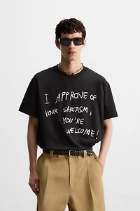 TEXT PRINT T-SHIRT